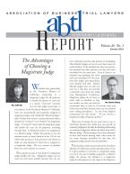 Front page of ABTL 2019 Issue featuring magistrate judges